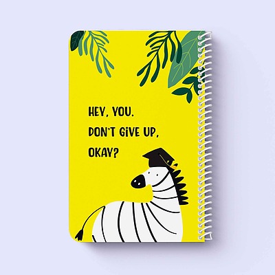 دفتر خط دار سیمی "Zebra"