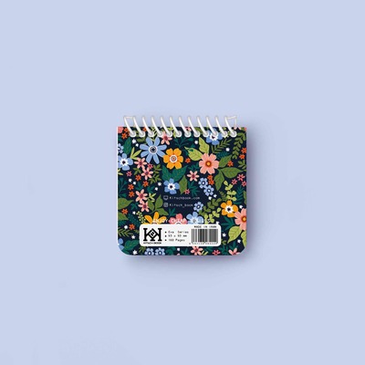 دفتر یادداشت سیمی مربعی "Floral 1"