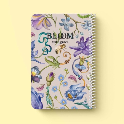ست دفتر و یادداشت خط دار "Bloom"