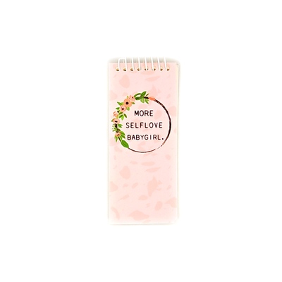 دفتر یادداشت سیمی مستطیلی "Floral (1)"